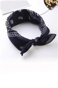 indirimsepeti Etnik Desenli Bandana Kafa Bandı Unisex Lacivert