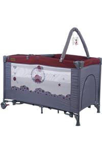 Maller Zlato Oyun Parkı 60x120 Füme-bordo Ml4031 Baby Playpen Oyuncaklı