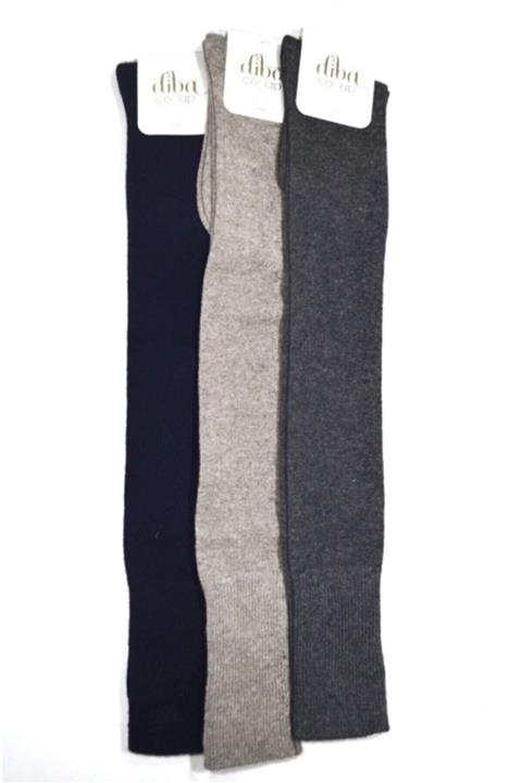 Diba 3 Adet Diz Üstü Lambswool Yün Diz Üstü Kışlık Kadın Çorap