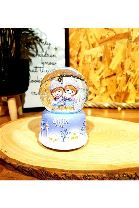 lina hediyelik Best Friends Işıklı Müzikli Kar Küresi Arkadaşa Hediye