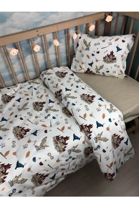 Ufo Baby Bebek Nevresim Takımı Harry Potter Simgeleri Desenli