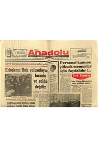 Gökçe Koleksiyon Bizim Anadolu Gazetesi 9 Şubat 1970 - Necmettin Erbakan:halk Yolundayız Locada Ve Solda Değiliz