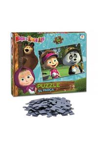 LAÇO Maşa Ile Koca Ayı 54 Parça Çocuk Puzzle Kutulu Yapboz Seti