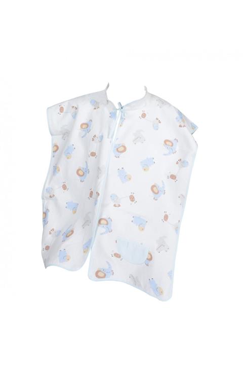 Sema Bebe Sema Baby Çok Amaçlı Emzirme Örtüsü - Mavi Fil