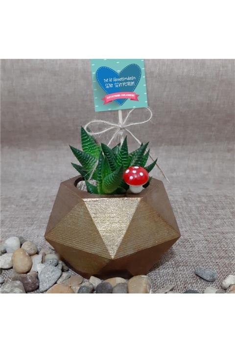 EHediyeci Iyi Ki Hayatımdasın Beton Saksı  4