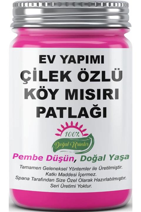 SPANA Çilek Özlü Köy Mısırı Patlağı Ev Yapımı Katkısız 220 gr