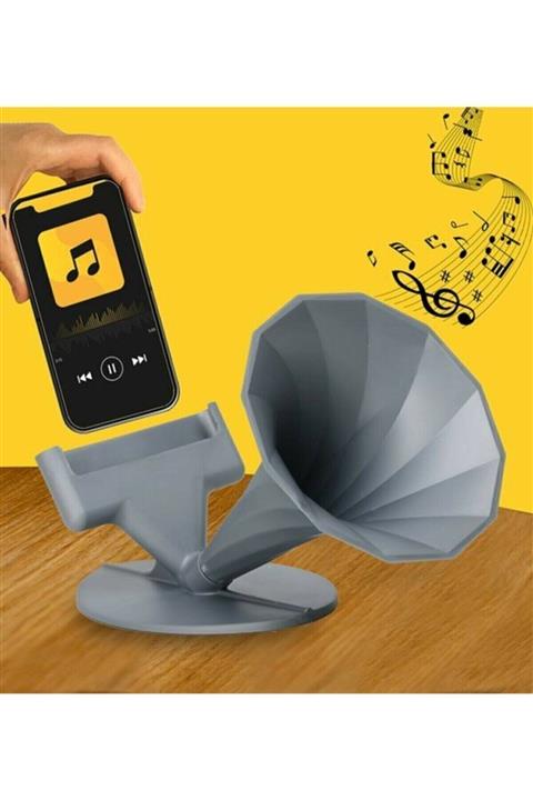 Akustik Müzik Akustik Telefon Tutacağı Gramafon Hoparlör