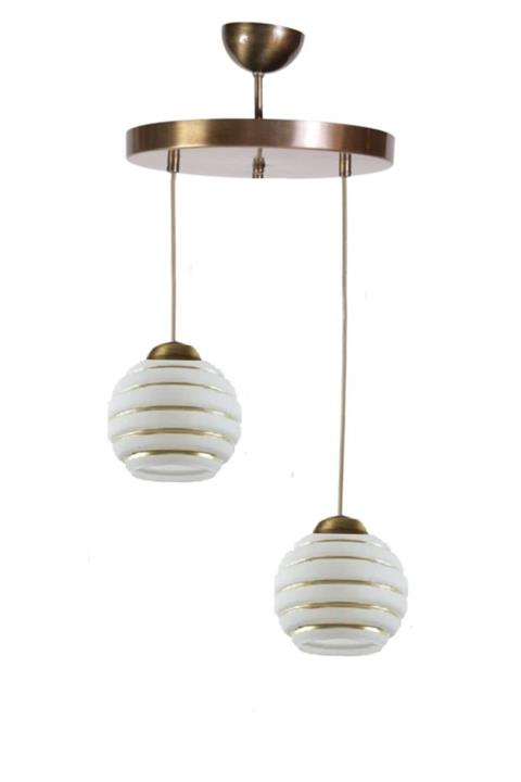 Sinem Avize Karemella Yuvarlak Sarkık Eskitme 2'li Avize