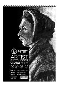 Vincent Vıncent Artıst Sketchbook Whıte 120gr A5 40 Sayfa Eskiz Defteri