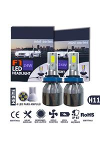 C9 F1 H11 Mini Kar Beyazı Led Xenon Far Led Zenon Ampulü Şimşek Etkili 6500k 6400lm