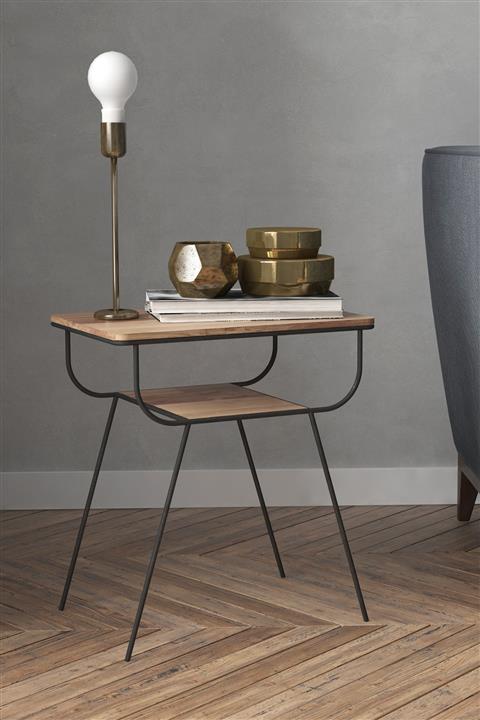 Modabilya Ahşap Geyik Yan Sehpa