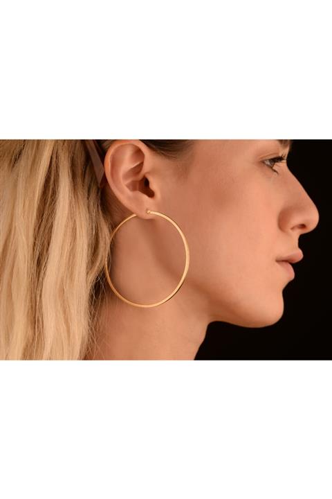 Onseva Kuyumculuk Büyük Boy Halka Küpe Xl