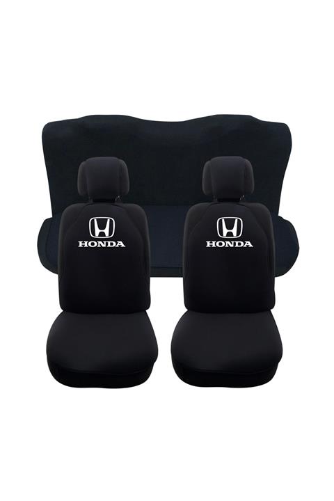 Honda Uyumlu Oto Koltuk Minderi Siyah - Oto Koltuk Koruyucu Minder - Ön Iki + Arka Serme