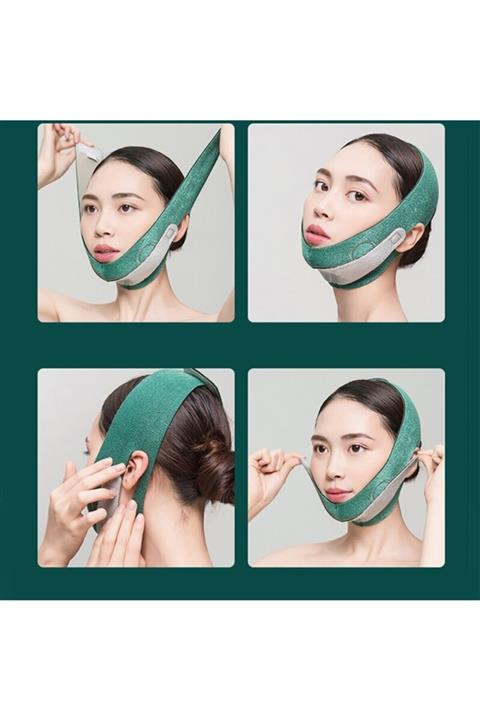 Ocean Yüz Korsesi Çene-boyun Sıkılaştırma Bandı Yüz Liposuction Gıdı Yanak Toplama