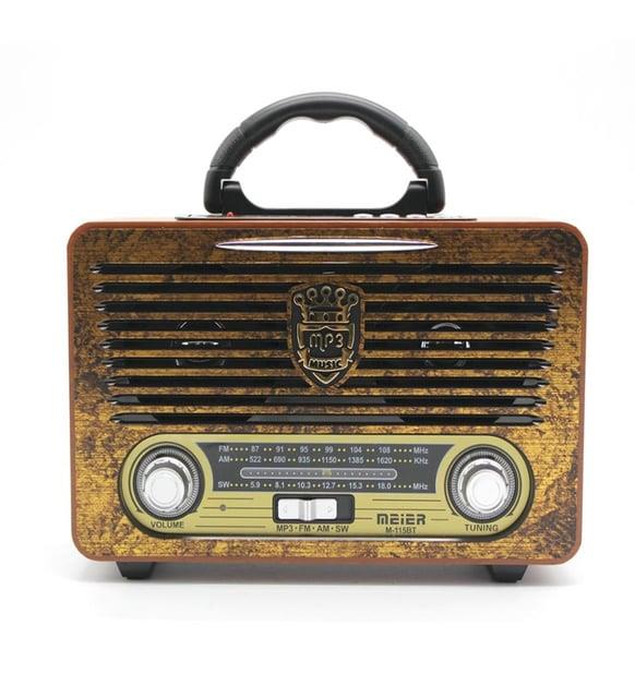 Meier M-115bt Usb/sd Bluetooth Şarjlı Nostaljik Radyo