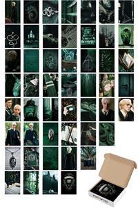 Postifull Harry Potter Poster Seti - Slytherin Binası - 50 Adet - 10cm*15cm - Kalın Kuşe Kağıt - Kutulu Set