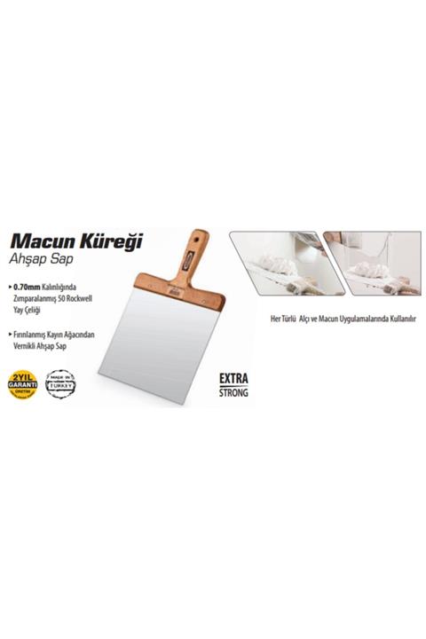 Sgs Ahşap Sap Macun Küreği 20 Cm 405