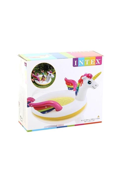 Intex Unisex  ÇocukBeyaz  Tek Boynuzlu At Çocuk Havuzu