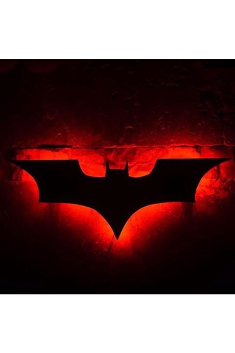 dekor hediyelik Batman Ledli Duvar Süsü Mdf Tablo Duvar Aksesuarı Ahşap Tablo