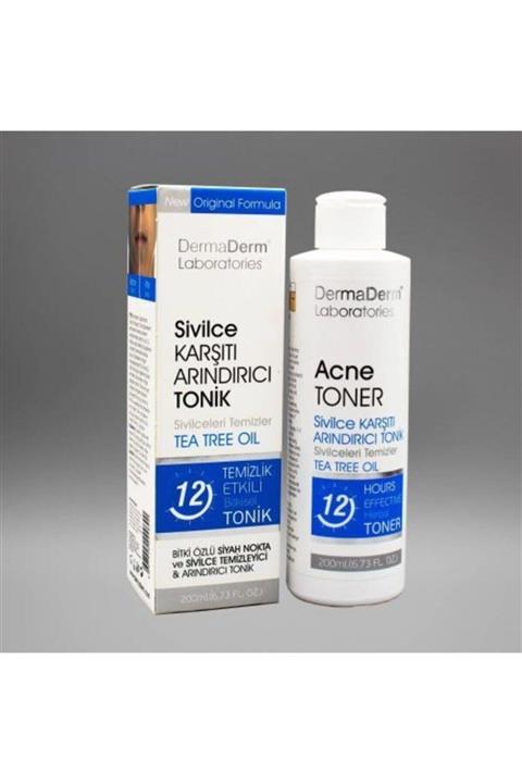 DermaDerm Sivilce Temizleme Toniği 200 Ml.