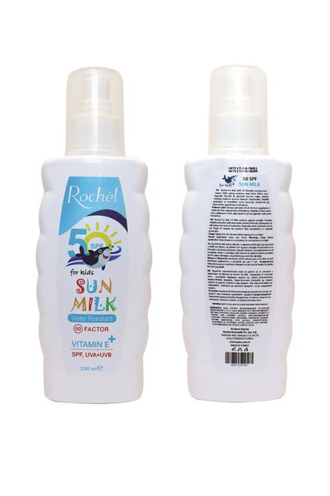 Rochel Güneş Kremi Kids 50 Spf Güneş Sütü 200 ml