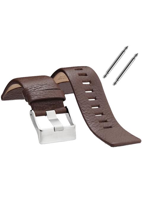 Diesel 27mm Saat Uyumlu Kahverengi Renk Hakiki Deri Saat Kordonu Kayışı