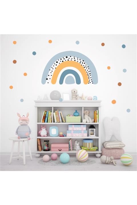 Juju Kreatif Puantiyeli Gökkuşağı Sticker Seti