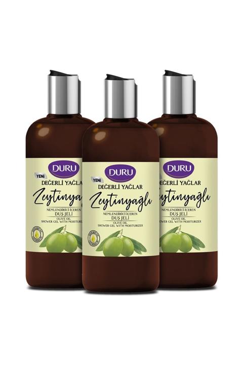Duru Değerli Yağlar Nemlendiricili Zeytinyağlı Duş Jeli 3 X 500 Ml