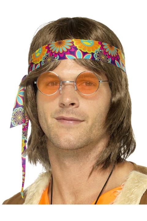 LAUREL DREAM Turuncu Renk Camlı 60 Lı Yıllar Hippi Lennon Gözlüğü