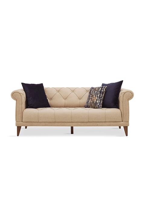 Enza Home Piedra 2'li Koltuk (krem-nubuk Desenli Kumaş)