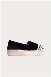 Bueno Shoes Bueno Zebra Deri Kadın Espadril Babet