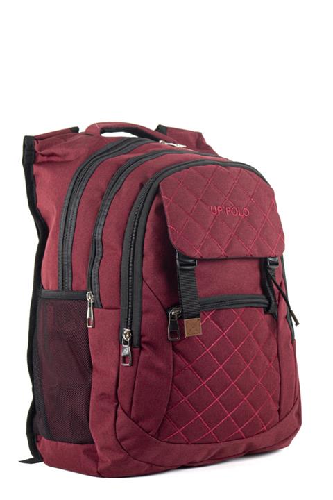 URBAN POLO Kırmızı Kolon Detaylı Su Geçirmez Sırt Çantası 401