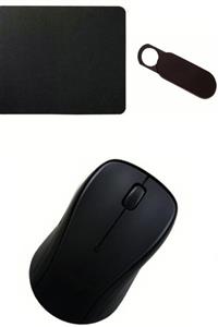 usin Mouse Pad + Wireless Kablosuz Mouse Faresi + Bilgisayar Notebook Kamerası Webcam Kapatıcısı