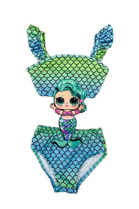 LOL Figürlü Mayokini Kız Çocuk Mayo