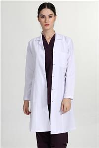 BAŞAK Kadın Beyaz Gömlek Yaka Doktor Hemşire Öğretmen Eczacı Önlüğü
