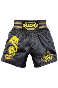 Green Hill Unisex Siyah Leon Dragon Muay Thai Ve Kick Boks Şortu