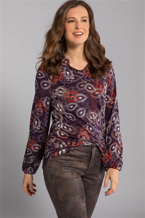 Perla Blanca Multicolor Desen Bluz