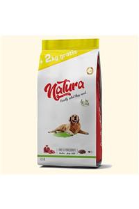 Natura Pet Düşük Tahıllı Orta, Büyük Irk Yetişkin Köpek Maması Kuzu, Nar12+2 Kg