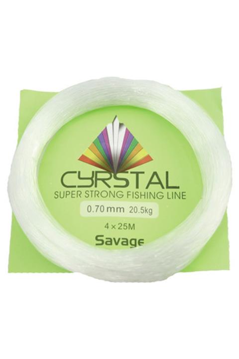 CYRSTAL Beyaz Poşet Misina 0.80 Mm