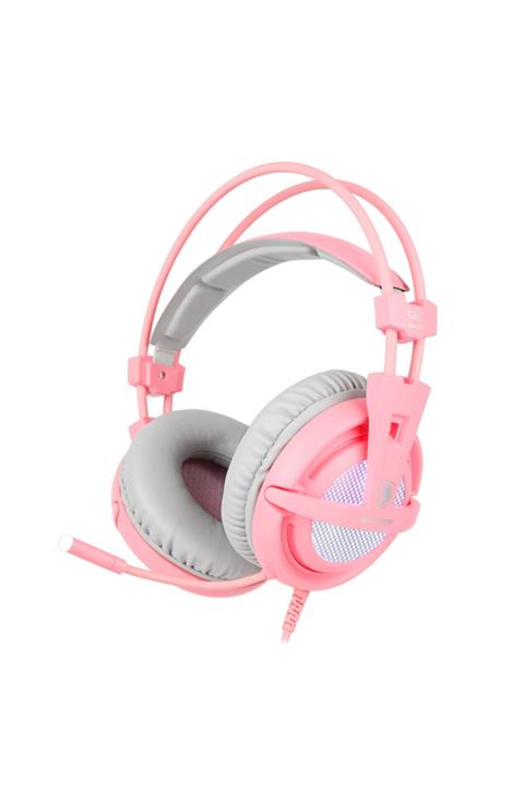 Sades A6 Mikrofonlu Kablolu Sanal 7.1 Pc Oyun Kulaklığı (online Selling Version) - Pembe