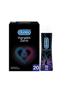 Durex Karşılıklı Zevk Geciktiricili Prezervatif 20'li ve Extreme Jel 50 Ml