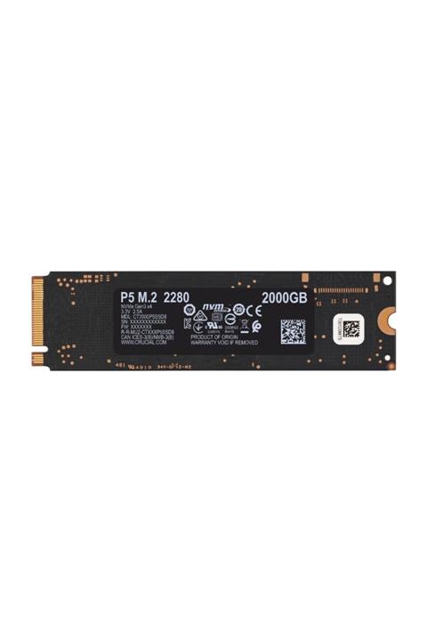 Crucial Crucıal P5 2 Tb Nvme Ssd 3400/3000 (ct2000p5ssd8)