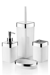 Queen’s Kitchen 4 Parça Akrilik Metalize Kaplamalı Lüx Banyo Seti