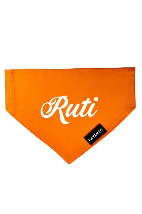 PATİMİO Isimli Orange Tasma Fular Bandana Small