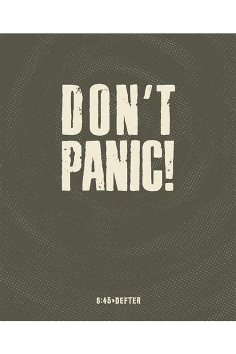 Altıkırkbeş Yayınları Don’t Panic Kare Defter
