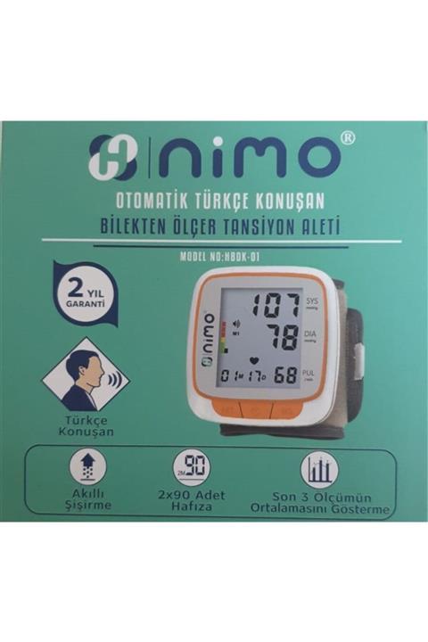 Nimo Hbdk-01 Tam Otomatik Dijital Bilekten Konuşan Tansiyon Aleti Ld-737