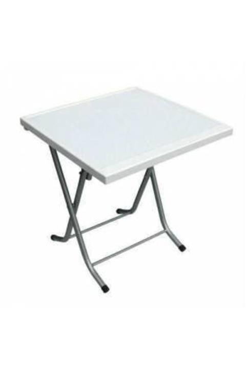 Kozan Plastik Beyaz Katlanır Masa 60*60