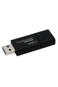 Kingston Dt100g3 256 Gb Usb 3.0 Siyah Plastik Kasa Flash Bellek