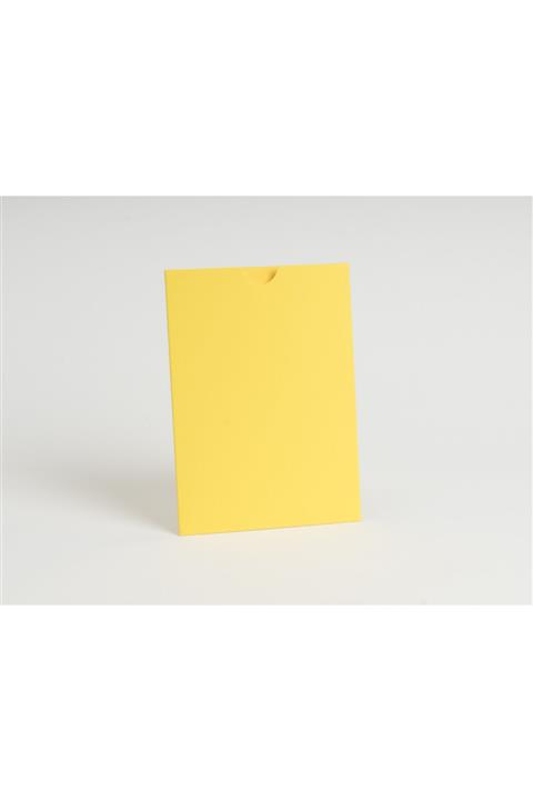 ARTİMED Sarı Dikey Kapaksız Davetiye Zarfı (13x18 Cm, 270 Gr, 100 Adet)