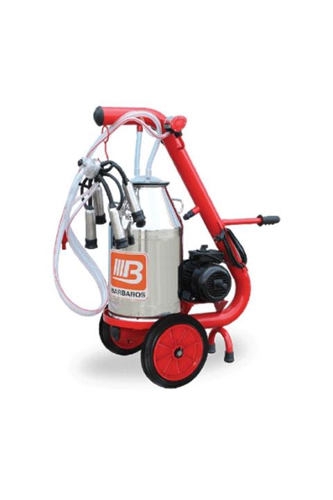 BARTECH L Model Tek Inek Sağım Tek Güğüm Süt Sağım Makinesi Kuru Pompa Aleminyum Güğüm
